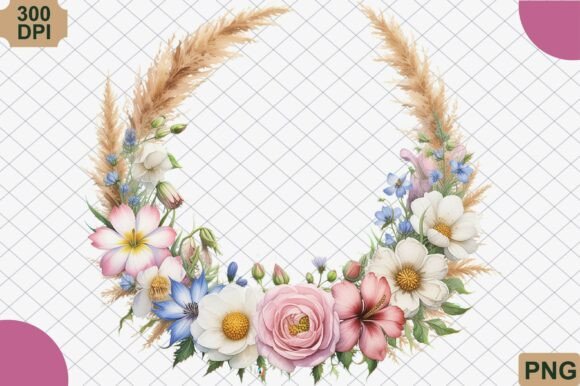 Download Boho Floral Frame PNG - Png Collection