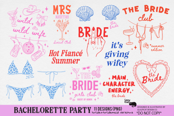 Download Bachelorette Party Bride Bach PNG Bundle - Png Collection