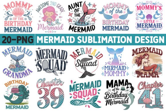 Download Mermaid-Sublimation PNG Design - Png Collection