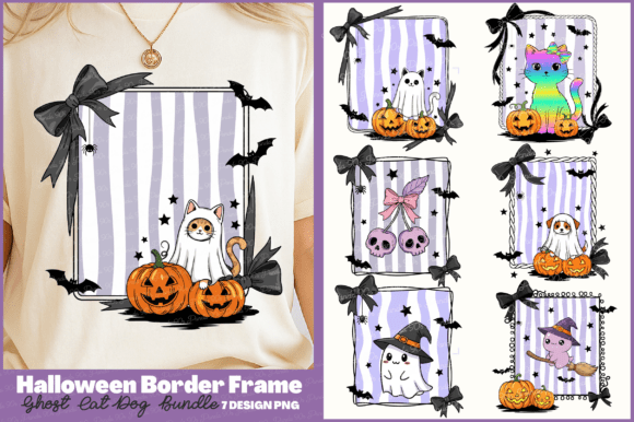 Download Halloween Border Frame Ghost PNG Bundle - Png Collection
