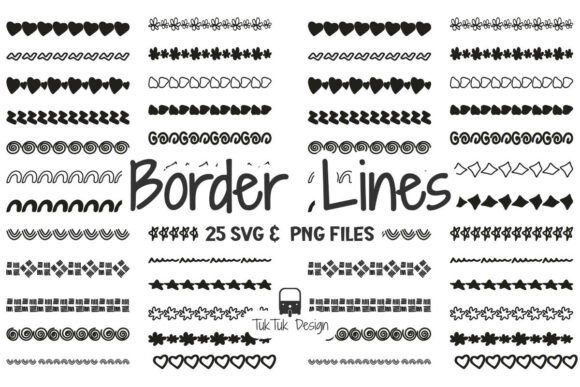 Download Doodle Border Line SVG PNG Bundle - Png Collection