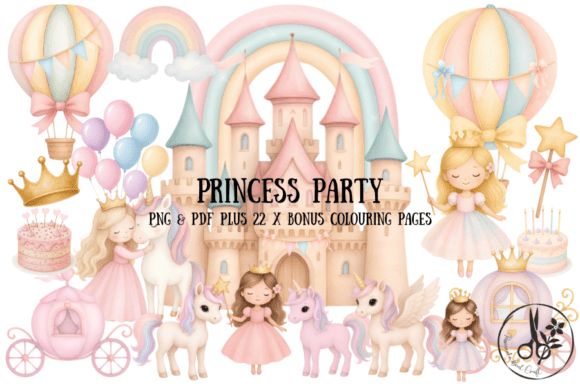 Download Princess Party Bundle - Png &amp; Pdf - Png Collection