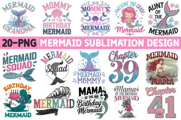 Download Mermaid-Sublimation PNG Design - Png Collection