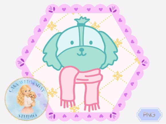 Download Pastel Puppy Frame Clipart PNG - Png Collection