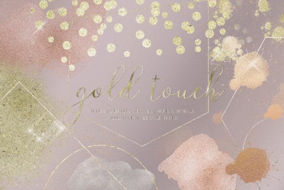 Download Gold Rose Gold Dust Confetti PNG Frames - Png Collection