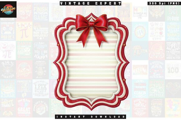 Download Vintage Christmas Coquette Border PNG - Png Collection