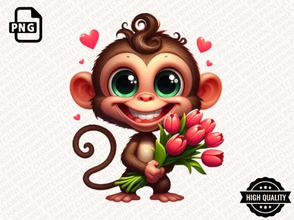 Download Cute Animal with Flowers Clipart PNG - Png Collection
