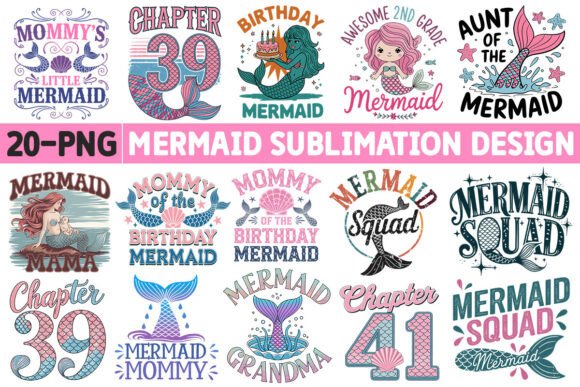 Download Mermaid-Sublimation PNG Design - Png Collection