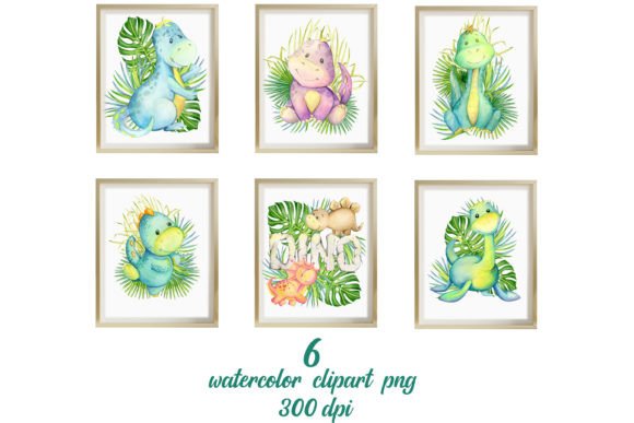 Download Dino, Watercolor Animals. Dinosaurs, PNG - Png Collection