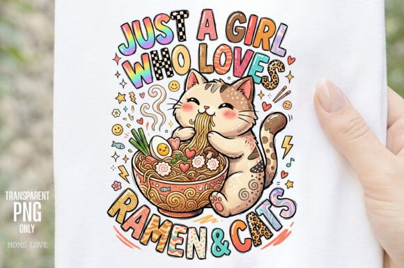 Download Just a Girl Who Loves Ramen &amp; Cats PNG - Png Collection