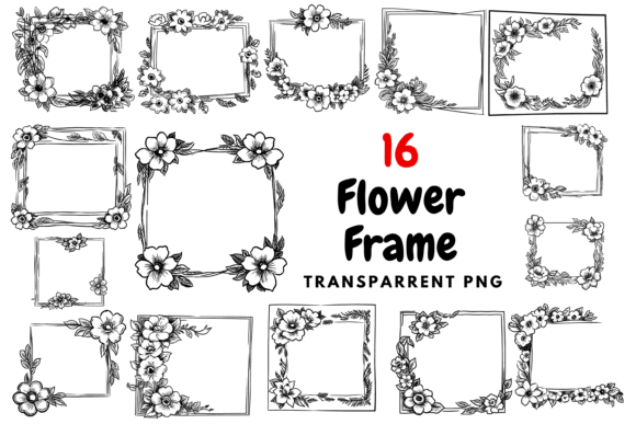 Download Flower Frame Png Transparent - Png Collection