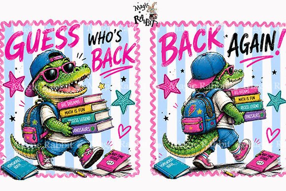Download Back to School Crocodile PNG - Png Collection