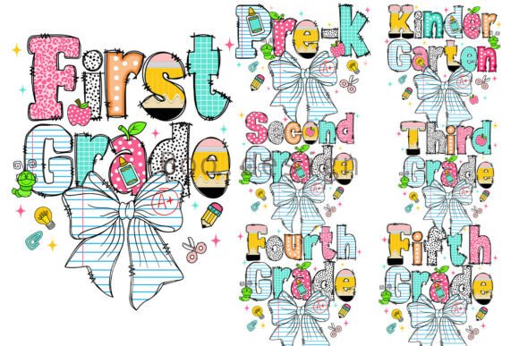 Download Preppy Back to School Bow PNG Bundle - Png Collection