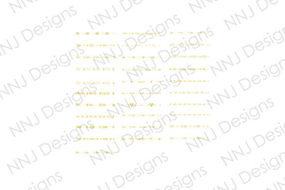 Download Set of Gold Arrow Line Border PNG - Png Collection
