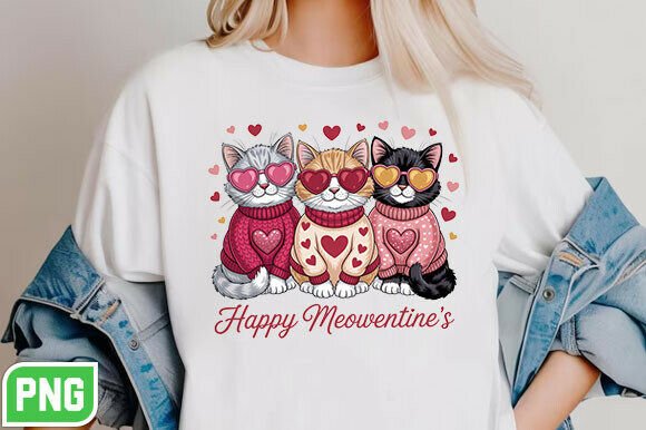Download Valentine Heart Love Cat Png - Png Collection
