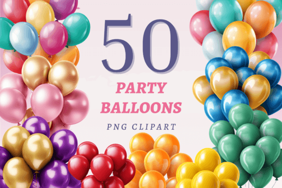 Download Party Balloons PNG Bundle - Png Collection