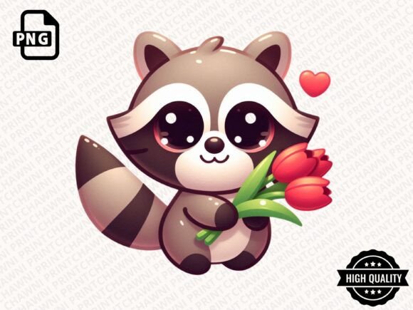 Download Cute Animal with Flowers Clipart PNG - Png Collection