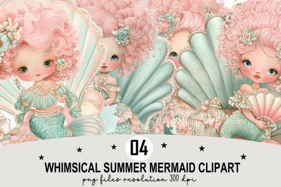Download Whimsical Mermaid Clipart PNG - Png Collection