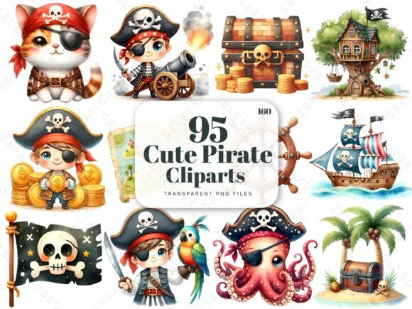 Download Cute Pirate Clipart, Pirate Graphics PNG - Png Collection