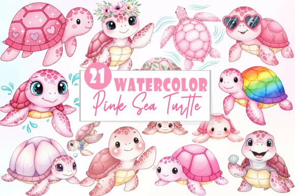 Download Pink Sea Turtle Clipart PNG - Png Collection