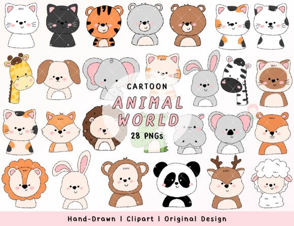 Download Kawaii Animal Clipart PNG Bundle - Png Collection