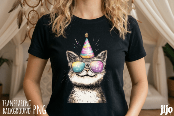 Download Cat Party Sunglasses Hat PNG - Png Collection