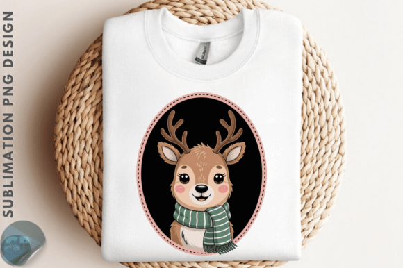 Download Cute Christmas Deer Frame PNG Clipart - Png Collection