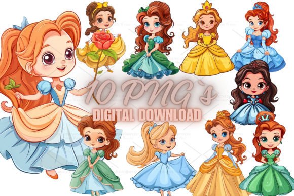 Download Cute Princess Clipart, PNG 5S-22 - Png Collection